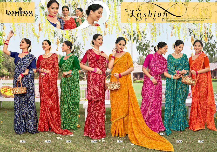 Laxminam Maggi Fancy Ethnic Wear Wholesale Printed Georgette Sarees Catalog
